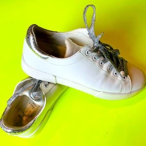 Kenneth Cole Women's New York Tyler White Fashion Lace Up Shoes Size 9.5